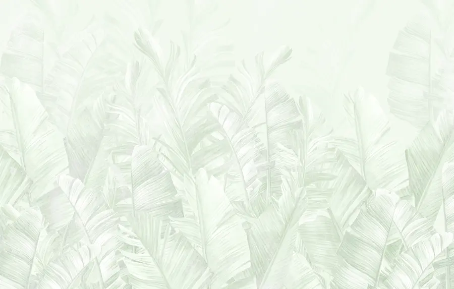 Fototapet Trendiga blad i tropiska gröna nyanser u98951v4