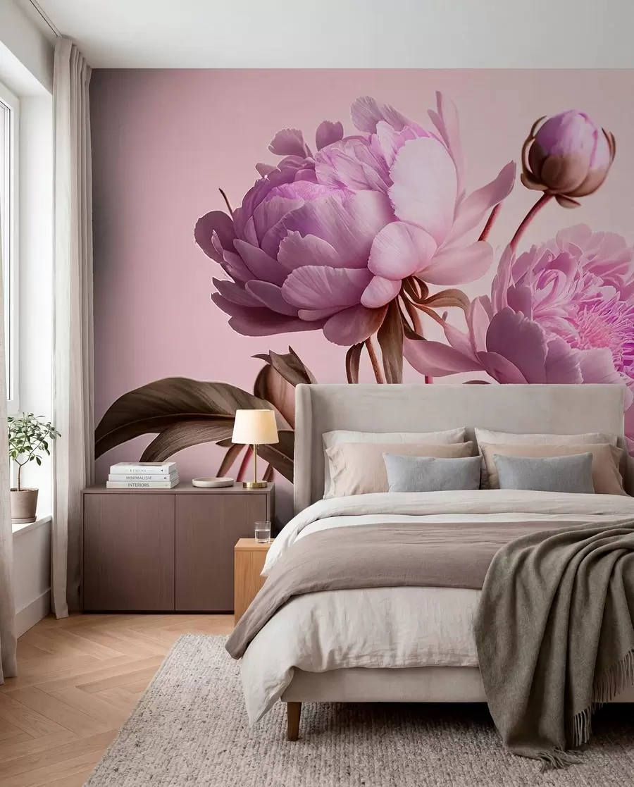 Fototapet akvarell blommor u70658v2