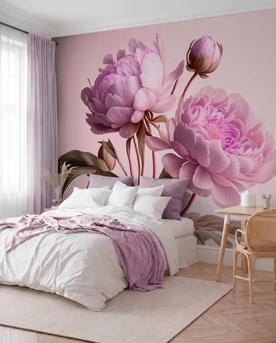 Fototapet akvarell blommor u70658v2