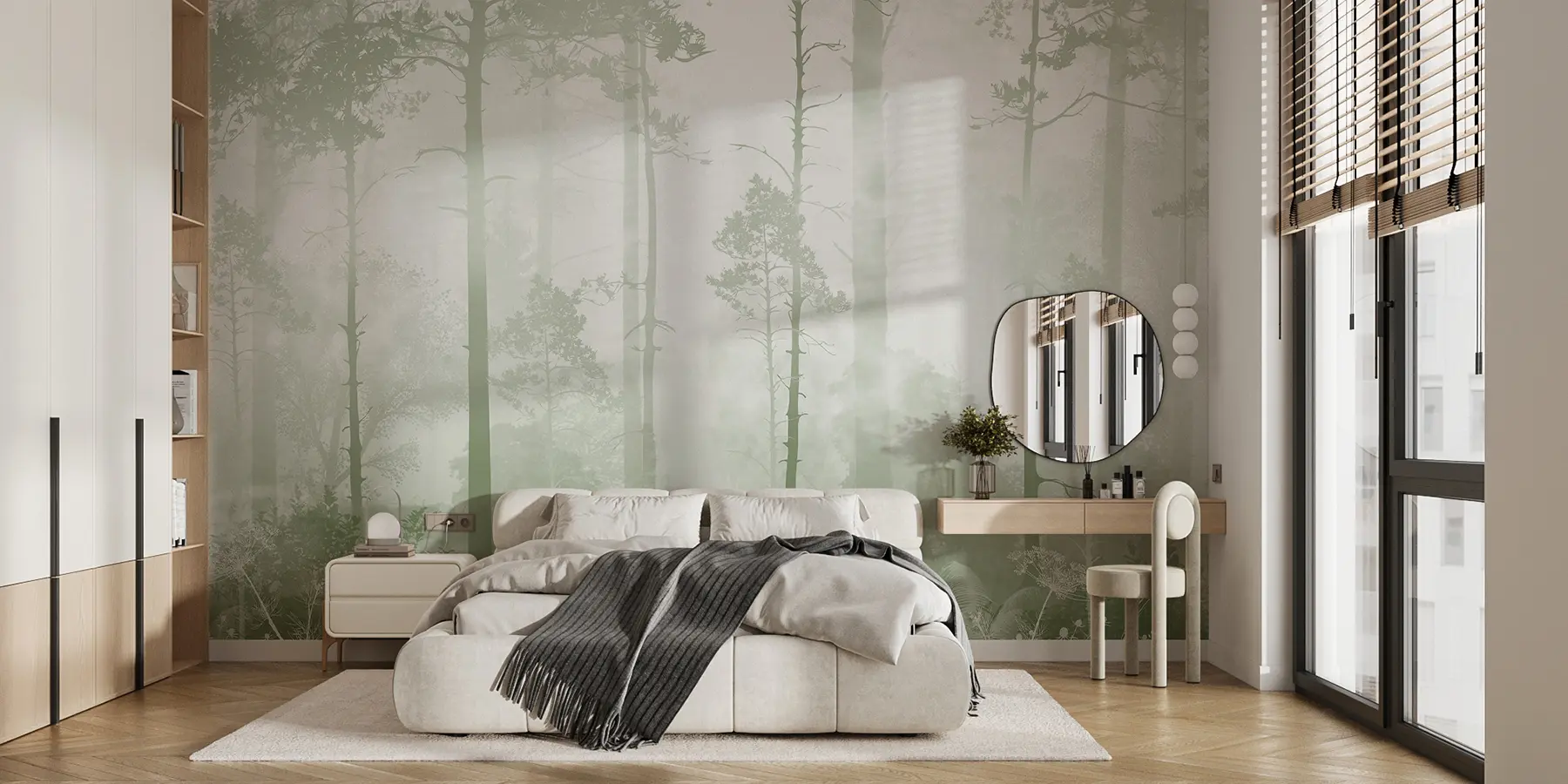 Fototapet Skogen i dimman u94439v2