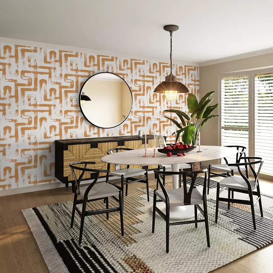 Fototapet Linje Magic: Orange u99091v2