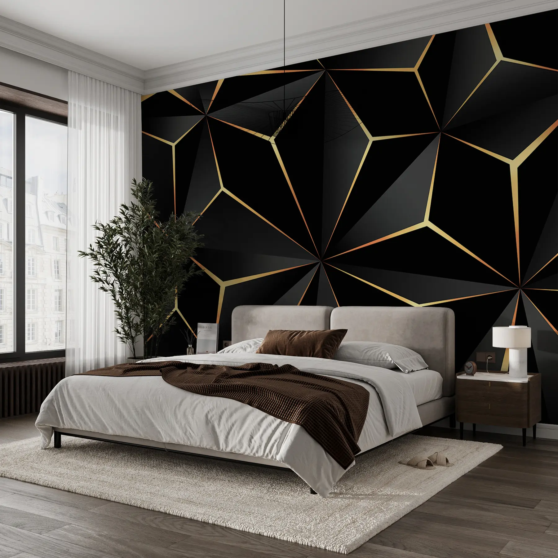 Fototapet Svart triangel u72104d2