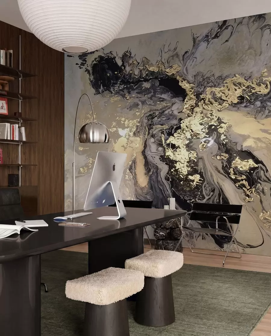 Fototapet Svart marmor u16941d3