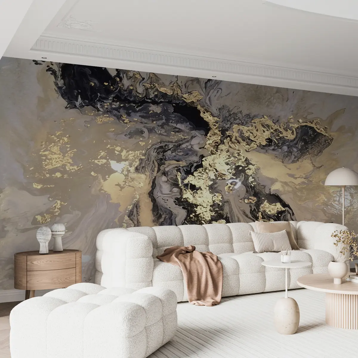 Fototapet Svart marmor u16941d2