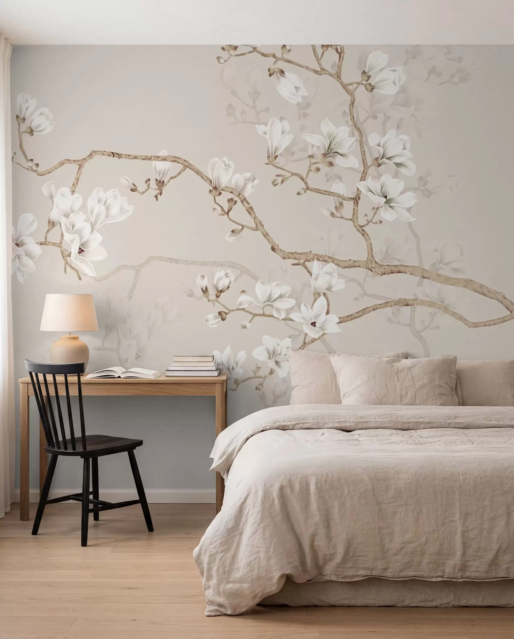 Fototapet Magnoliaträd i trädgården u25842d1