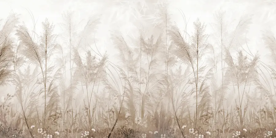 Fototapet Höga växter i pastellfärger u93903d2