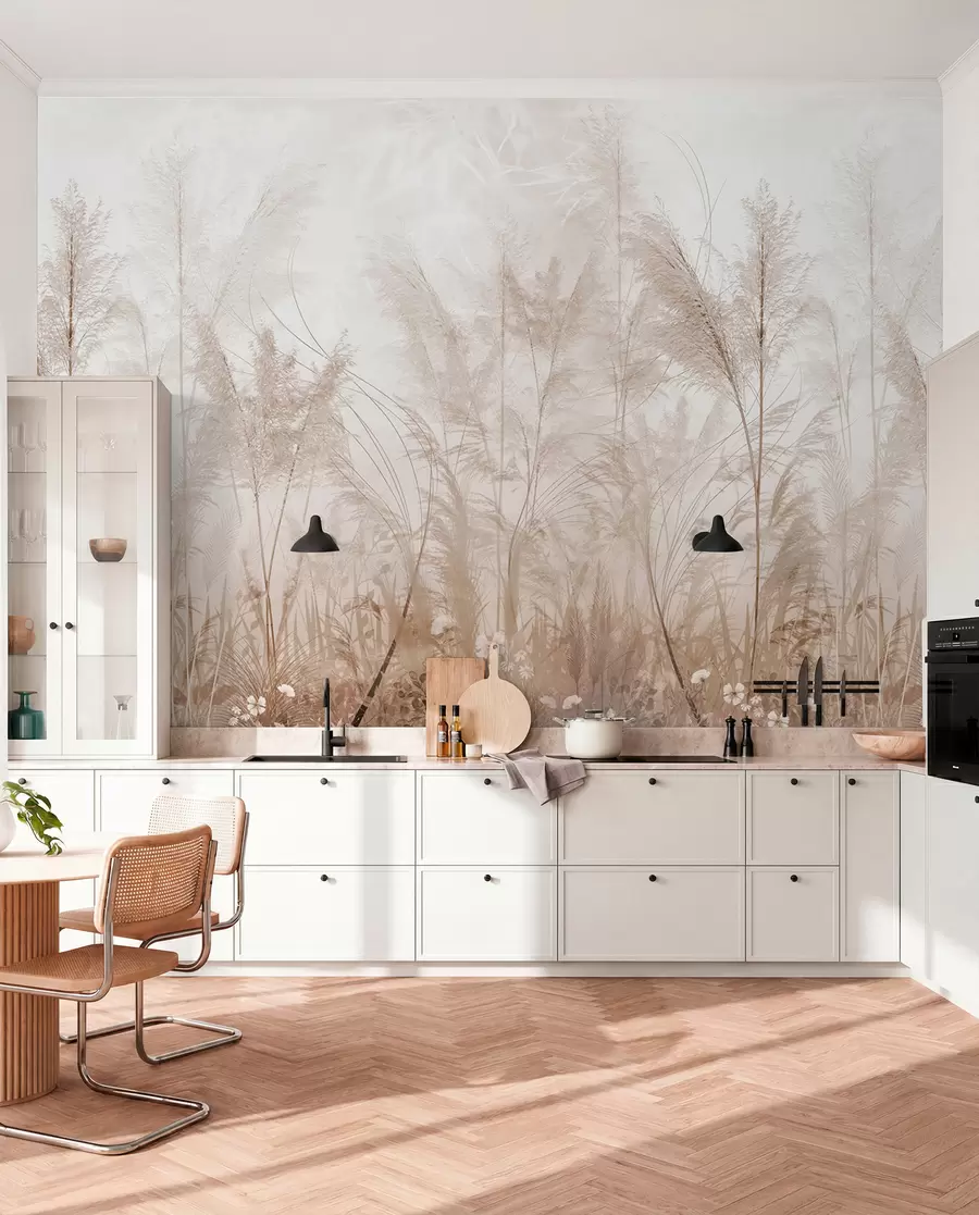 Fototapet Höga växter i pastellfärger u93903d2